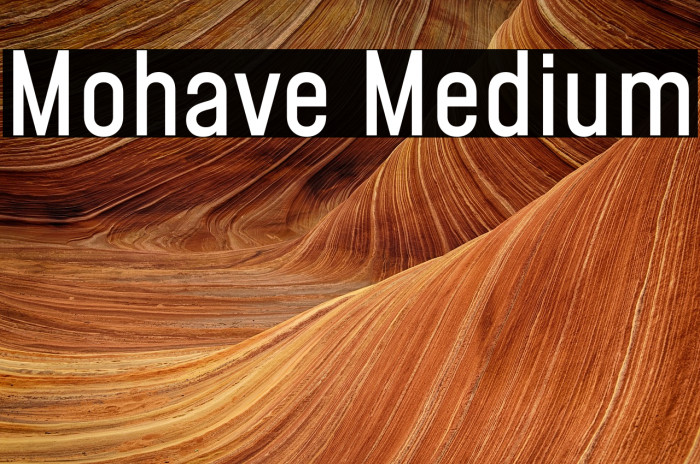 Mohave Medium Шрифта examples