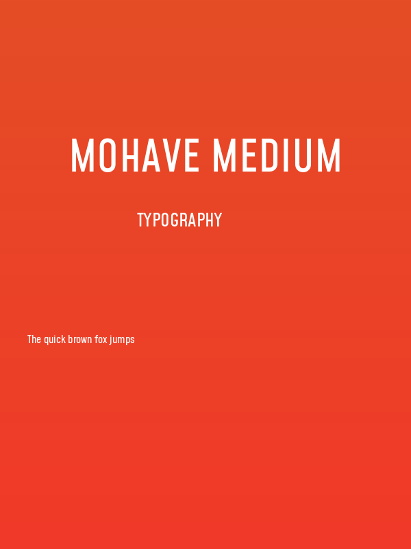 Mohave Medium Poster