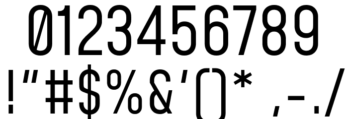 Mohave Regular Font OTHER CHARS