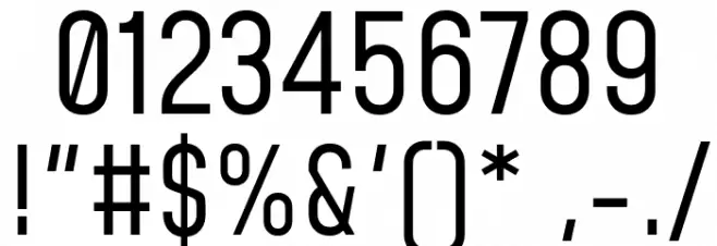 Mohave Regular Font OTHER CHARS