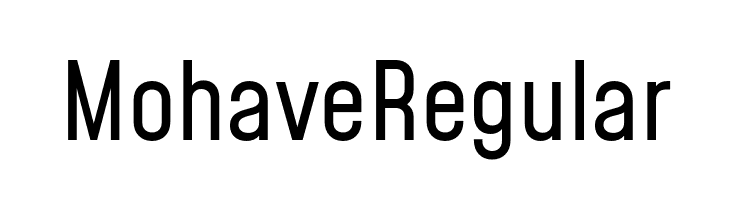 Mohave Regular  font caratteri gratis