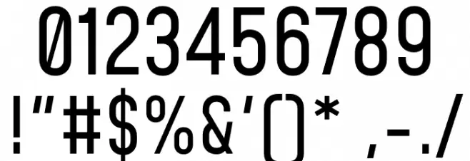 Mohave Regular Font OTHER CHARS