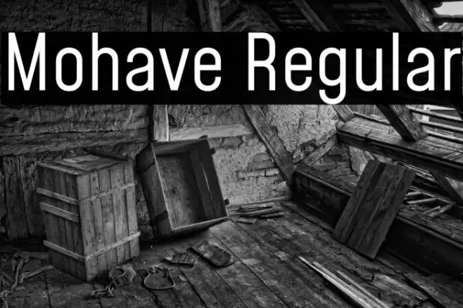 Mohave Regular Font examples