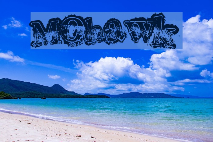 Mohawk Font examples