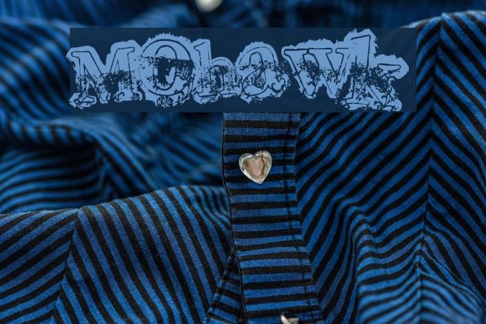 Mohawk Font examples