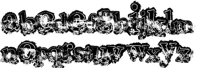 Mohawk Font LOWERCASE