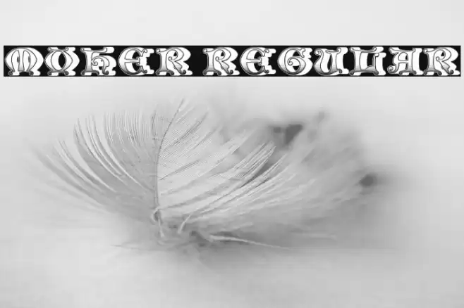 Moher Regular Font examples