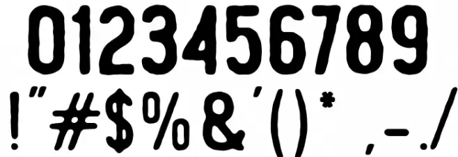 Mohica Demo Font OTHER CHARS