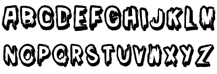 Moi je men fous! Font LOWERCASE