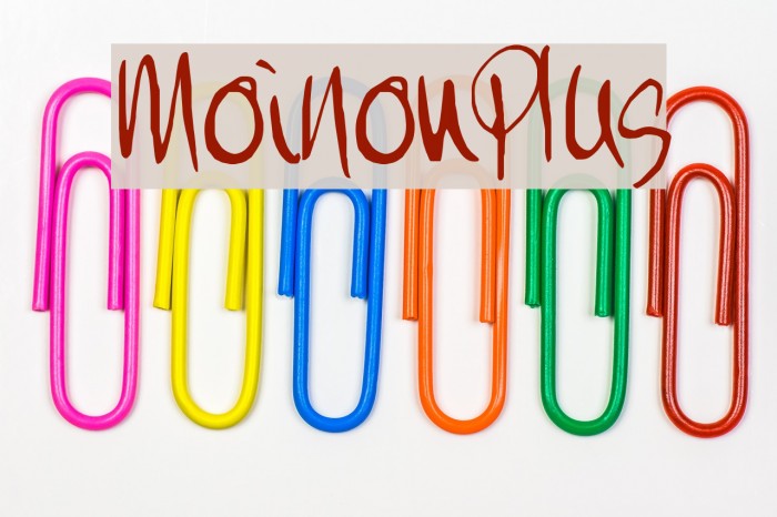 MoiNonPlus フォント examples