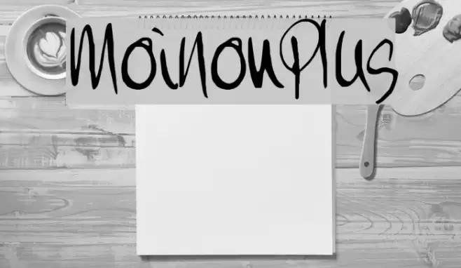 MoiNonPlus フォント examples
