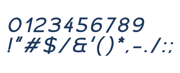 Moirest Bold Italic Other Characters