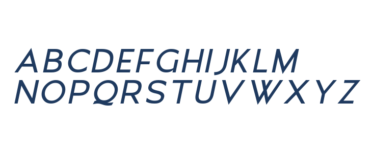 Moirest Bold Italic Uppercase