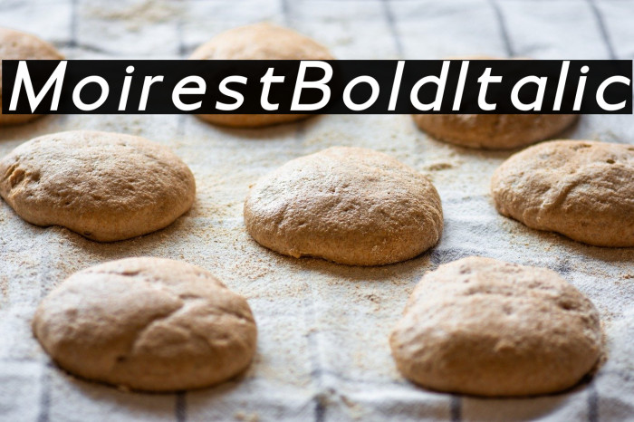 Moirest Bold Italic Example 3