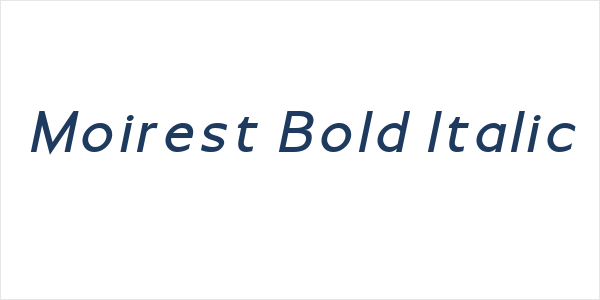 Moirest Bold Italic Logo