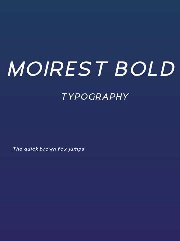 Moirest Bold Italic Poster