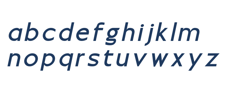 Moirest Bold Italic Lowercase