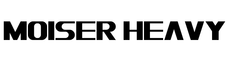 Moiser heavy  免费字体下载