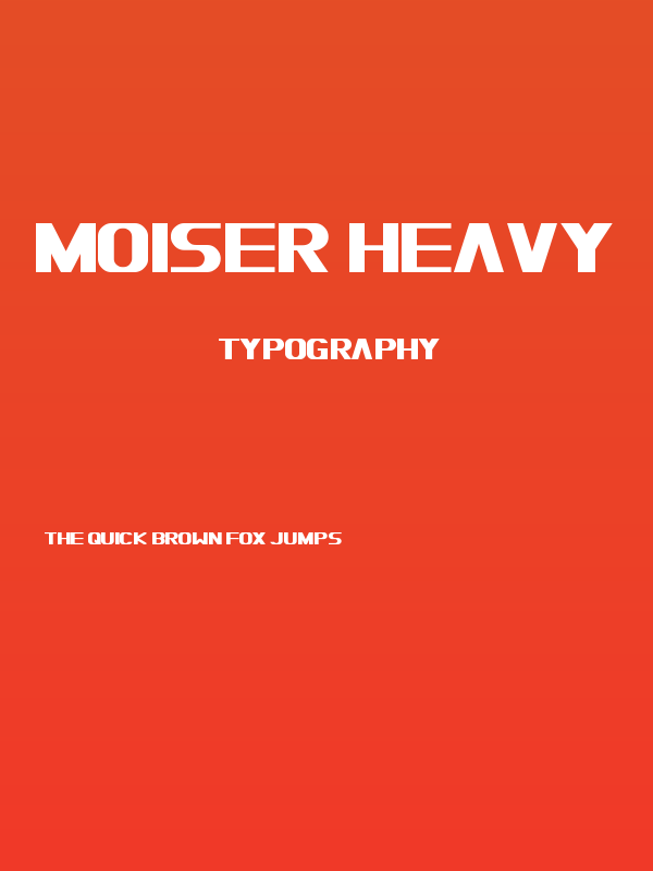 Moiser heavy Poster