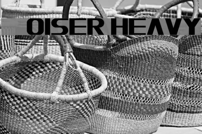 Moiser heavy Caratteri examples