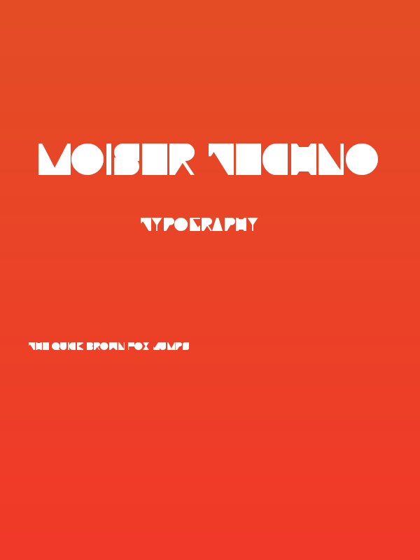 Moiser techno Poster