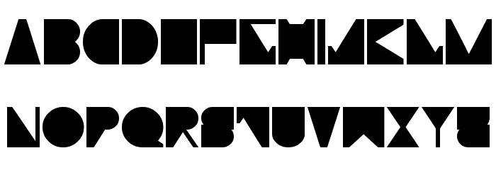 Moiser techno Font LOWERCASE