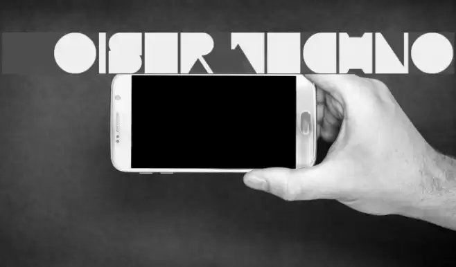 Moiser techno Font examples