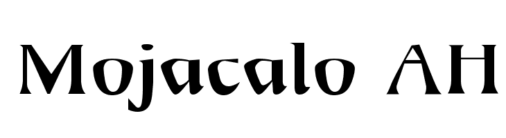 Mojacalo AH Font