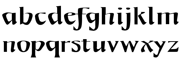 Mojacalo AH Font LOWERCASE