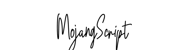 Mojang Script  Free Fonts Download