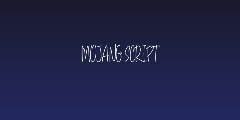 Mojang Script Social Header