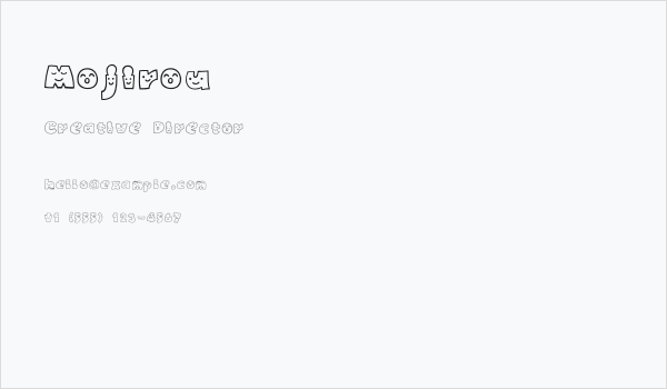 Mojirou Business Card