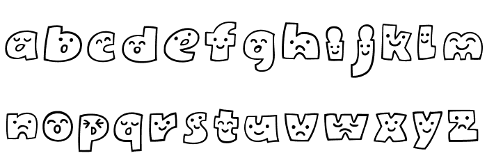 Mojirou Font LOWERCASE