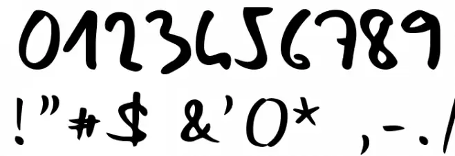 Mojito in June フォント その他の文字