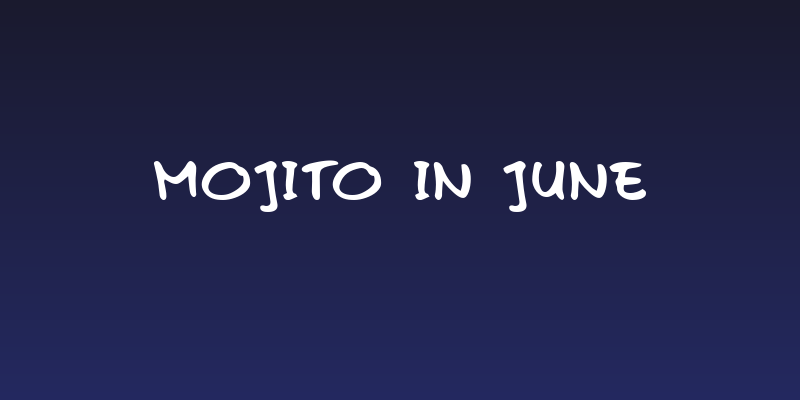 Mojito in June Social Header
