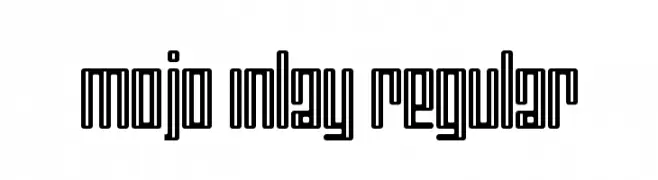 Mojo Inlay Regular  नि: शुल्क फ़ॉन्ट्स डाउनलोड