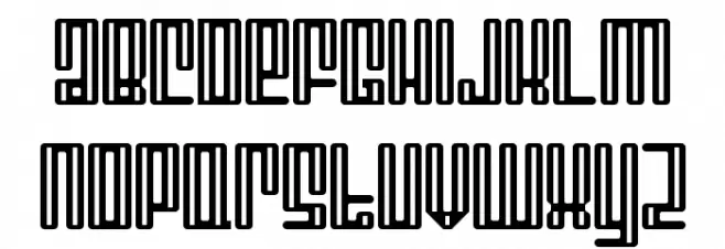 Mojo Inlay Regular Polices MAJUSCULES