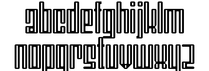 Mojo Inlay Regular Font LOWERCASE