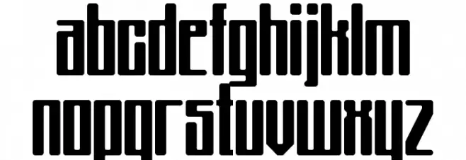 Mojo Raised Regular Schriftart Kleinbuchstaben