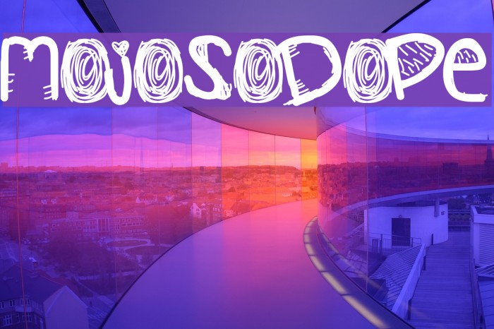MojoSoDope Font examples