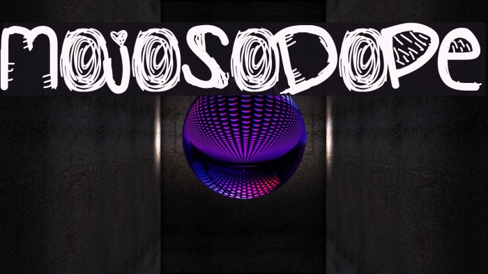 MojoSoDope Font examples