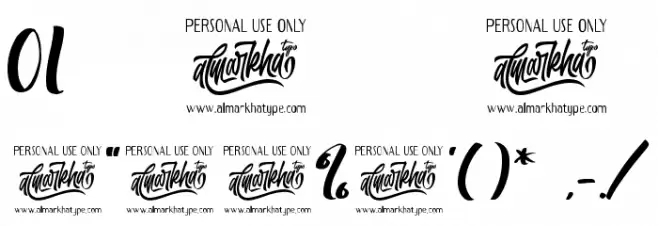 Mokalatte Font OTHER CHARS