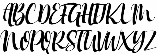 Mokalatte Font Litere mari