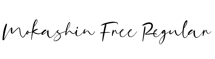 Mokashin Free Regular  フリーフォントのダウンロード