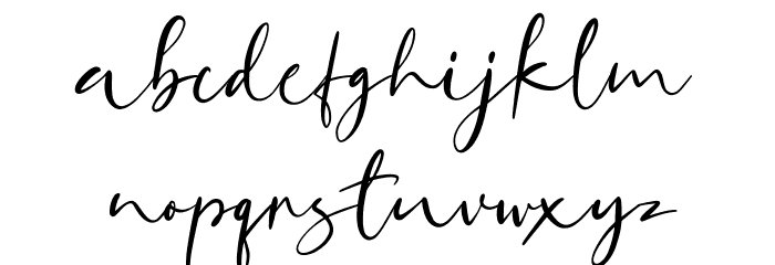 Mokashin Free Regular Font LOWERCASE