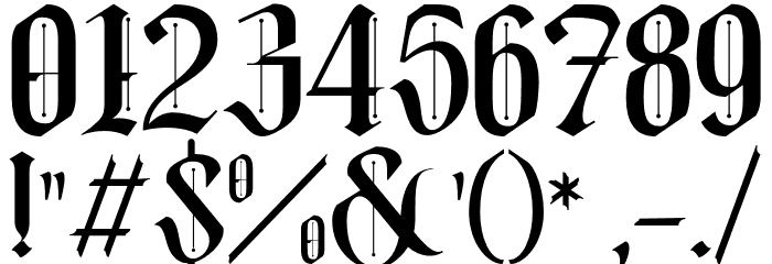 Mokgech Italic Font OTHER CHARS
