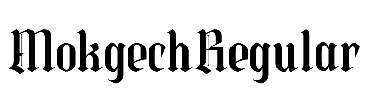 Mokgech Regular  font caratteri gratis