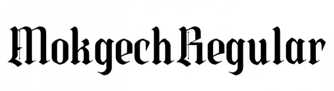 Mokgech Regular  Fuentes Gratis Descargar