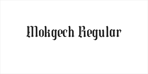 Mokgech Regular Logo
