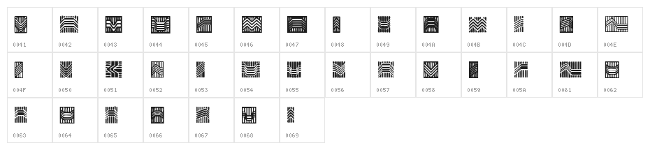 Mokhabiso Regular Character Map